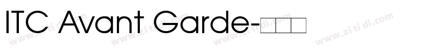 ITC Avant Garde字体转换